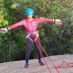 summer camp outdoor rappelling